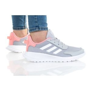 Adidas Light Gray & Baby Pink Tennis Running Sneakers